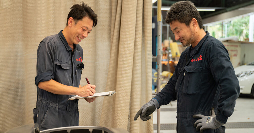 手で触ってわかる、職人ならではの技術