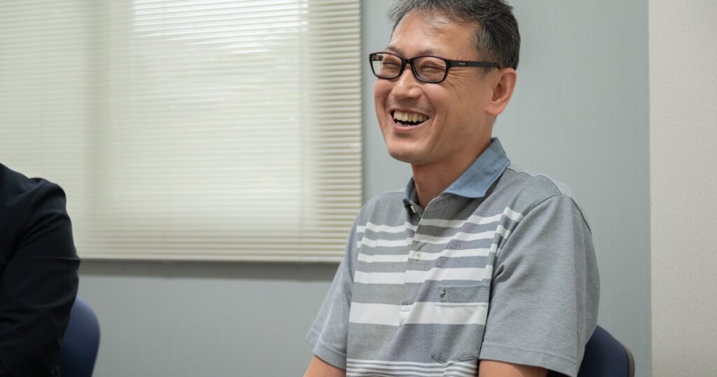 取材に答える株式会社マルキン営業企画室 室長の碁盤裕之さん